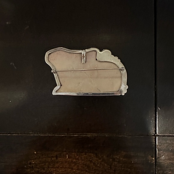 Vintage Amy Kahn Russell Pink Quartz Rabbit Brooch - Picture 4 of 4